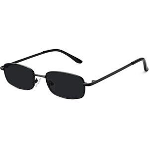 ✨Women Black Rectangle 90s Retro Small Narrow Square Frame Protection Sunglasses